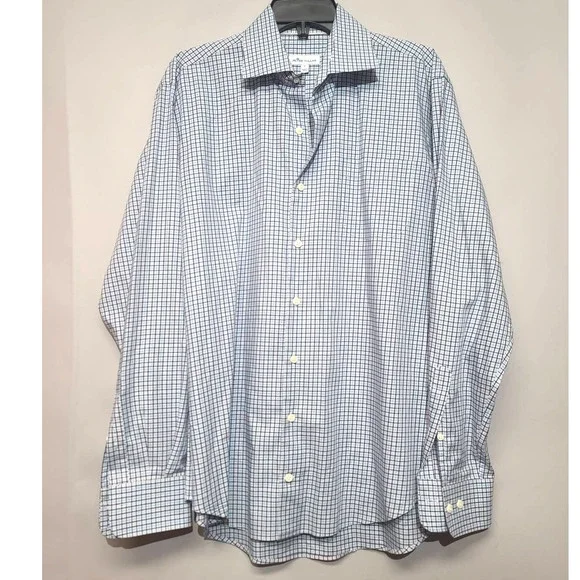 Peter Millar Tartan Plaid Button Shirt Size Large - Picture 2 of 6
